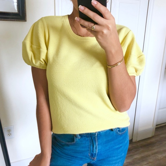 yellow trendy tops